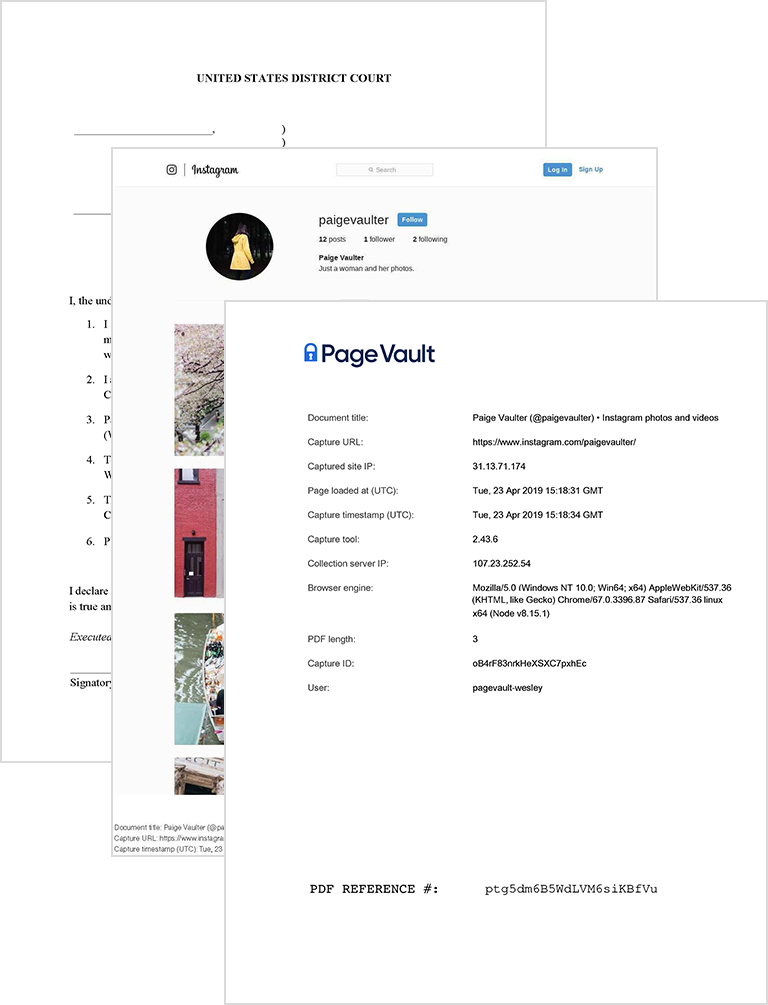 Feature-tall-legal-outputs PV Affidavit, Cover Page, Sample Output